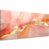 Atingere de aur pe panza Eleganța unui zori de marmură