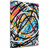 Imaginea pe panza Haos colorat - abstract modern