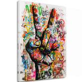 Imagine PEACE HAND | Pânză italiană