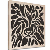 Pictură pe lemn Aslan - regele pădurilor nordice