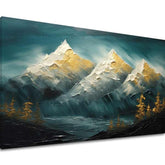 Decor de perete modern Orizont de armonie de aur - PREMIUM ART 40x60 cm