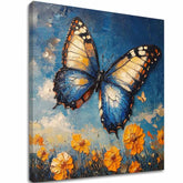 Tablou fluturi Slnečný deň - 100% original finisat akrylom - imagine principală