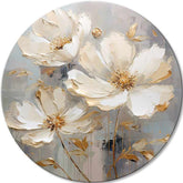 Tablouri rotunde cu acrilic Flori în rochii de bal