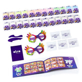 Modern tablou pe pânză în violet-alb nuanțe, atmosferă jucăușă, creativitate | OKTO creativă set samotvrdnúcej hmoty 24 pastelových odtieňov – produs