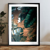 Modern tablou pe pânză, natură și paradis tropical | Poster de perete s EXTRA efektom - Midnight Jungle, decorațiune de perete – produs