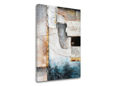 Art deco tablou pe pânză în alb-bej nuanțe, atmosferă liniștită, minimalism, potrivit pentru sufragerie | Tablou pe pânză ABSTRACT – produs
