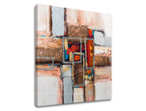 Modern tablou pe pânză în multicolor nuanțe, atmosferă liniștită, potrivit pentru bucătărie | Tablou pe pânză ABSTRACT, decorațiune de perete – produs