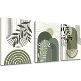Modern tablou pe pânză cu motivul Zelené objatie, frunze în alb-verde nuanțe, atmosferă liniștită, natură și creștere și dezvoltare | Tablou pe pânză – Zelené objatie – principală