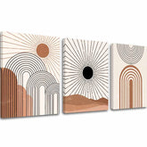 Modern tablou pe pânză cu motivul V srdci svetla în crem-negru nuanțe, atmosferă liniștită, natură și minimalism | Tablou pe pânză – V srdci svetla – principală