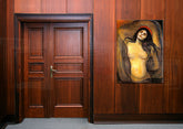 Tablou pe pânză MADONNA - Edvard Munch - tablou pe pânză agățat în interiorul sufragerie moderne, decorațiune elegantă de perete, imprimare de calitate pe pânză