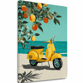 Tablou pe pânză Vespa v Taliansku - Retro Ulička - imagine principală