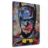 Modern tablou pe pânză cu motivul Batman: Temný strážca în negru-albastru nuanțe, atmosferă intensă | Tablou Batman: Temný strážca – principală