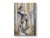 Tablou pictat manual GORILA 1 parte - 80x120 cm