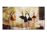 Tablou de perete pictată manual DANCERS 60 x 120 cm