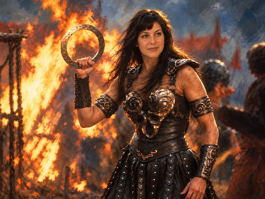 Tablou din poză ca legendă – clienta ca Xena