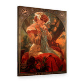 Tablou pe pânză Biscuiții Lefèvre-Utile – Alfons Mucha, vedere 3D