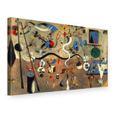 Tablou pe pânză Carnavalul arlechinului – Joan Miró, vedere 3D