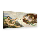 Tablou pe pânză Crearea lui Adam – Michelangelo, vedere 3D