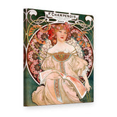 Tablou pe pânză F. Champenois – afiș – Alfons Mucha, vedere 3D