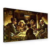 Tablou pe pânză Mâncătorii de cartofi – Vincent van Gogh, vedere 3D