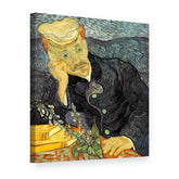 Tablou pe pânză Portretul doctorului Gachet – Vincent van Gogh, vedere 3D
