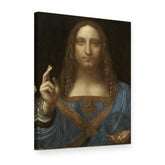 Tablou pe pânză Salvator Mundi – Leonardo da Vinci, vedere 3D
