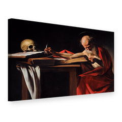 Tablou pe pânză Sfântul Ieronim – Caravaggio, vedere 3D