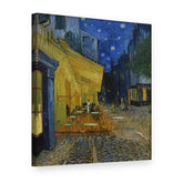 Tablou pe pânză Terasă de cafenea noaptea – Vincent van Gogh, vedere 3D