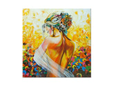 Tablou pictat manual DeLUXE - Femeie 1 bucată 084D1 70 x 70 cm