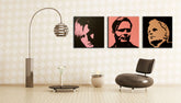 Tablou POP ART pictat manual Herbert Grônemeyer 3 buc hg