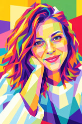 Tablou pop-art din fotografie pe pânză – stil Dan Johannson
