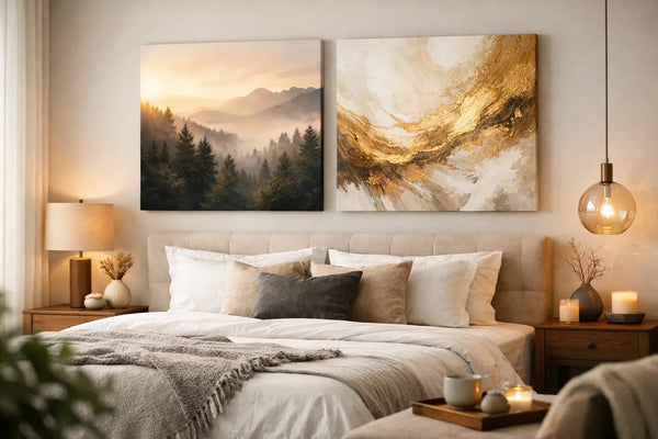 Tablouri pentru dormitor care schimbă atmosfera – tablouri și decorațiuni de perete | Papilora
