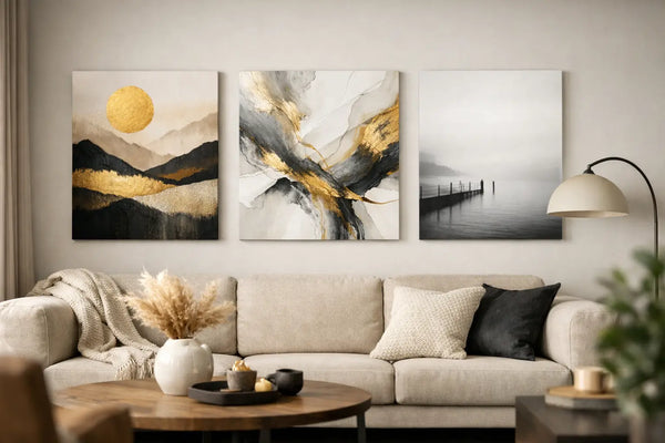 Picturi moderne pentru living – tablouri care funcționează în orice interior | Papilora