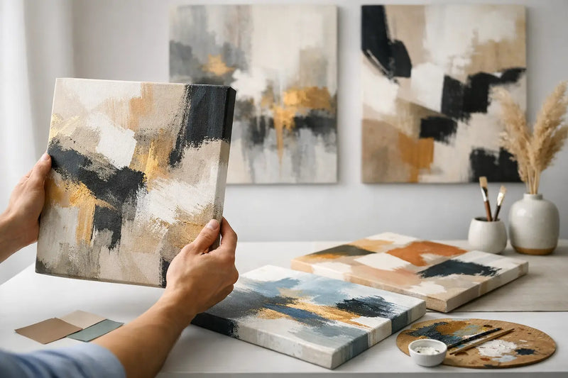 Tablouri abstracte pe pânză – cum să alegi pictura abstractă perfectă | Papilora