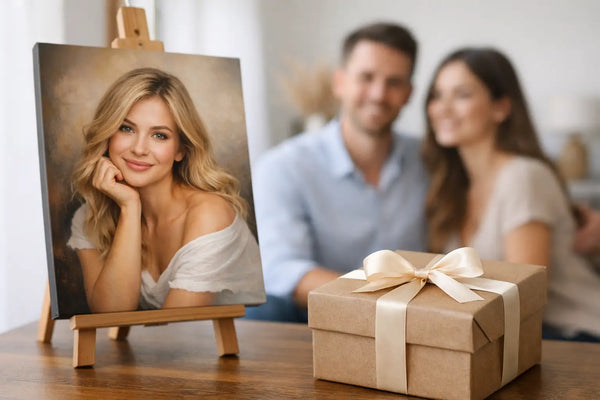 Portret pe pânză cadou – o idee originală de cadou | Papilora