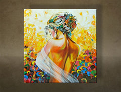 Tablou pictat manual DeLUXE - Femeie 1 bucată 084D1