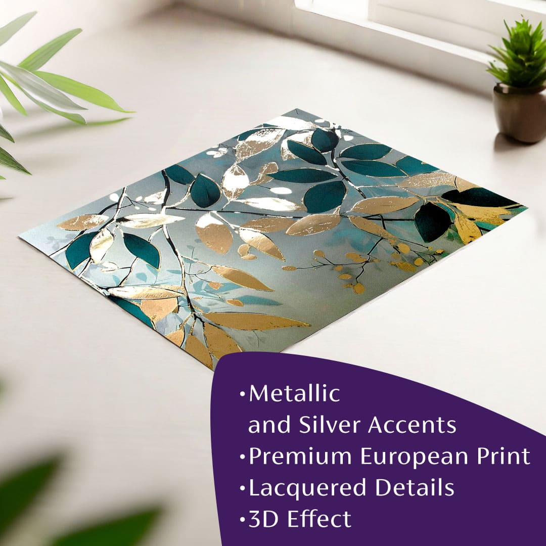 Poster de perete cu efect EXTRA - Nordic Flora