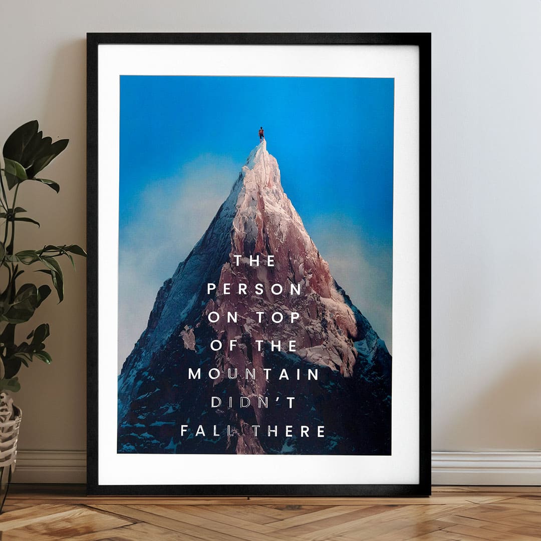Poster de perete cu efect EXTRA - Peak Motivation