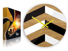 Ceas de perete din lemn Cikcak