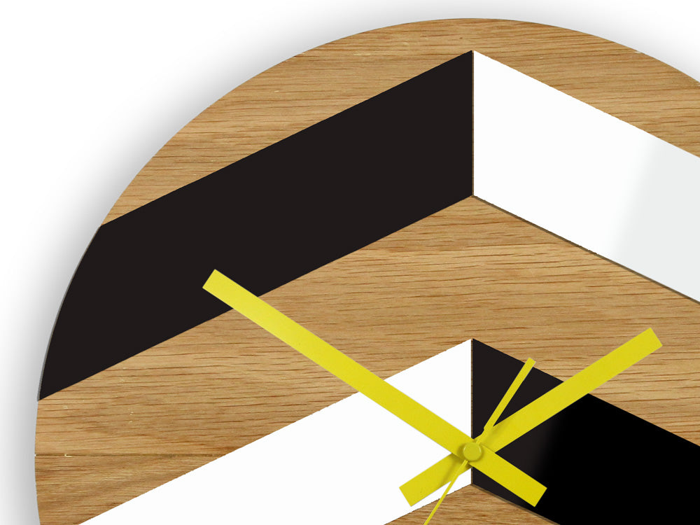 Ceas de perete din lemn Cikcak