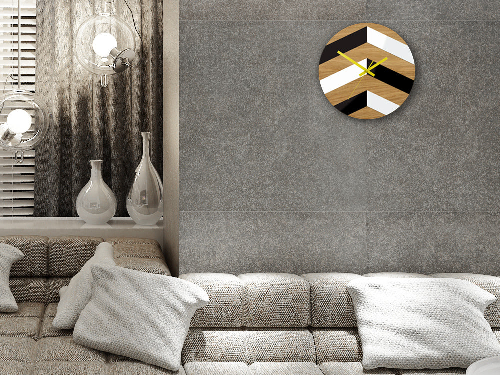 Ceas de perete din lemn Cikcak