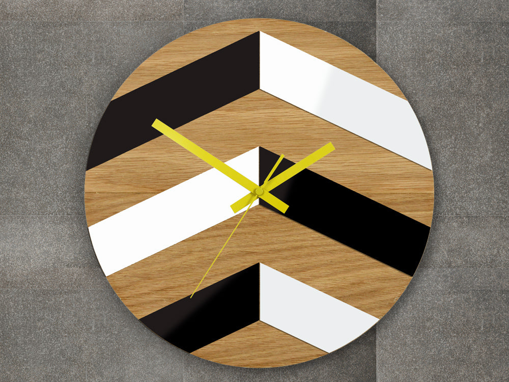 Ceas de perete din lemn Cikcak