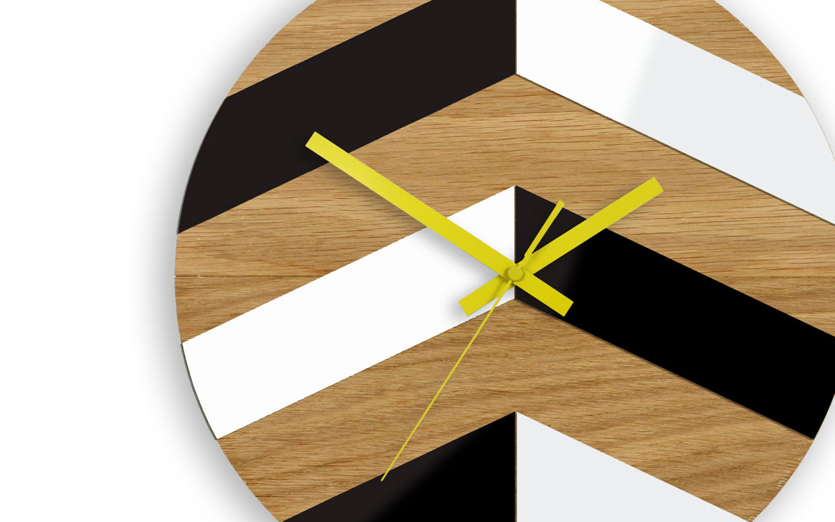 Ceas de perete din lemn Cikcak