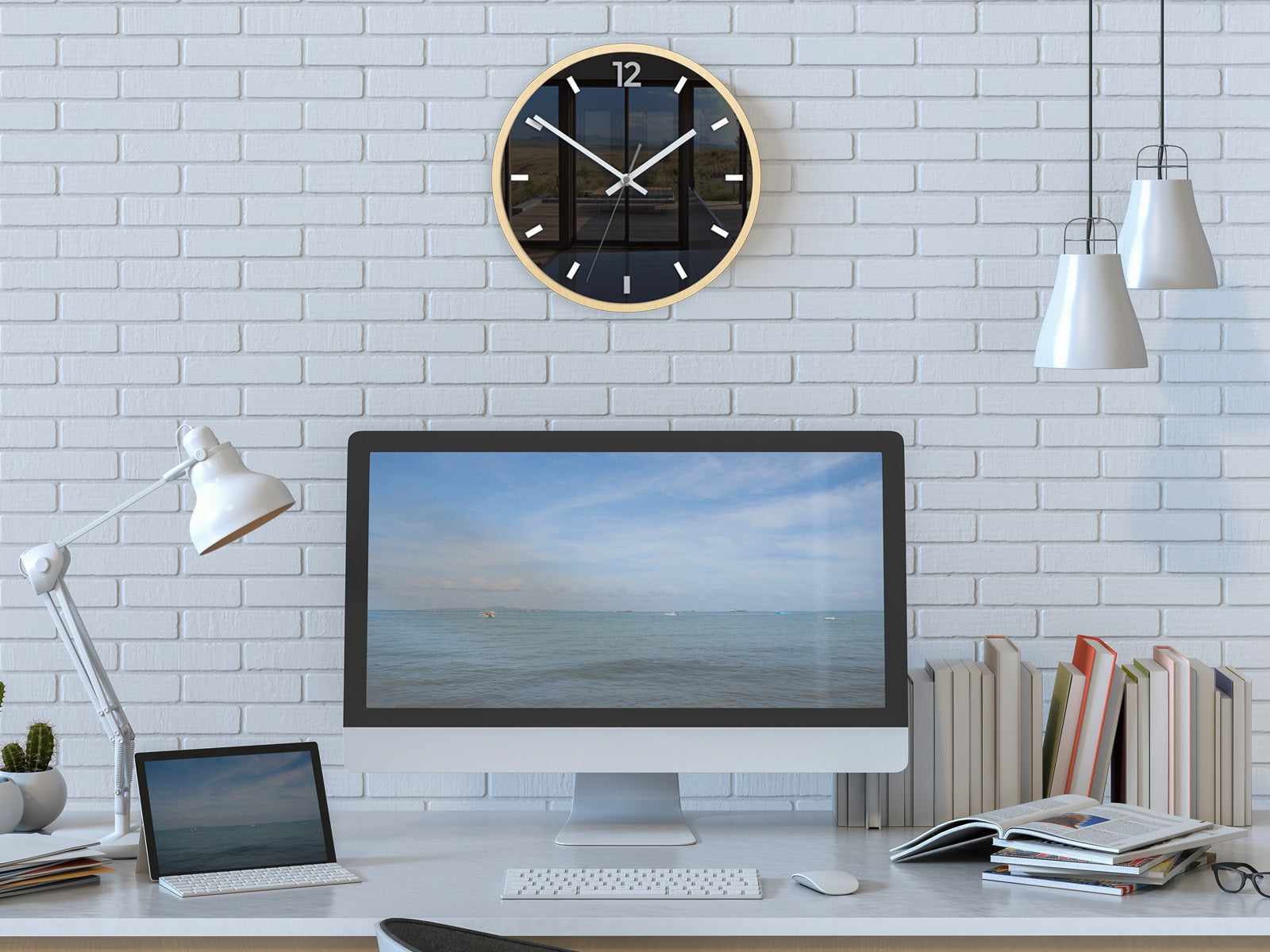 Ceas de perete modern GRAFIT Gri