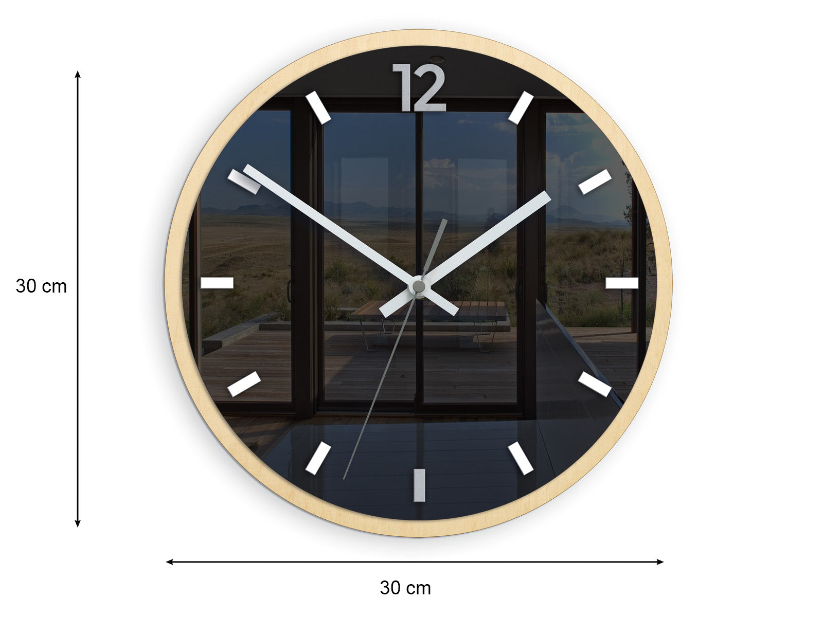 Ceas de perete modern GRAFIT Gri