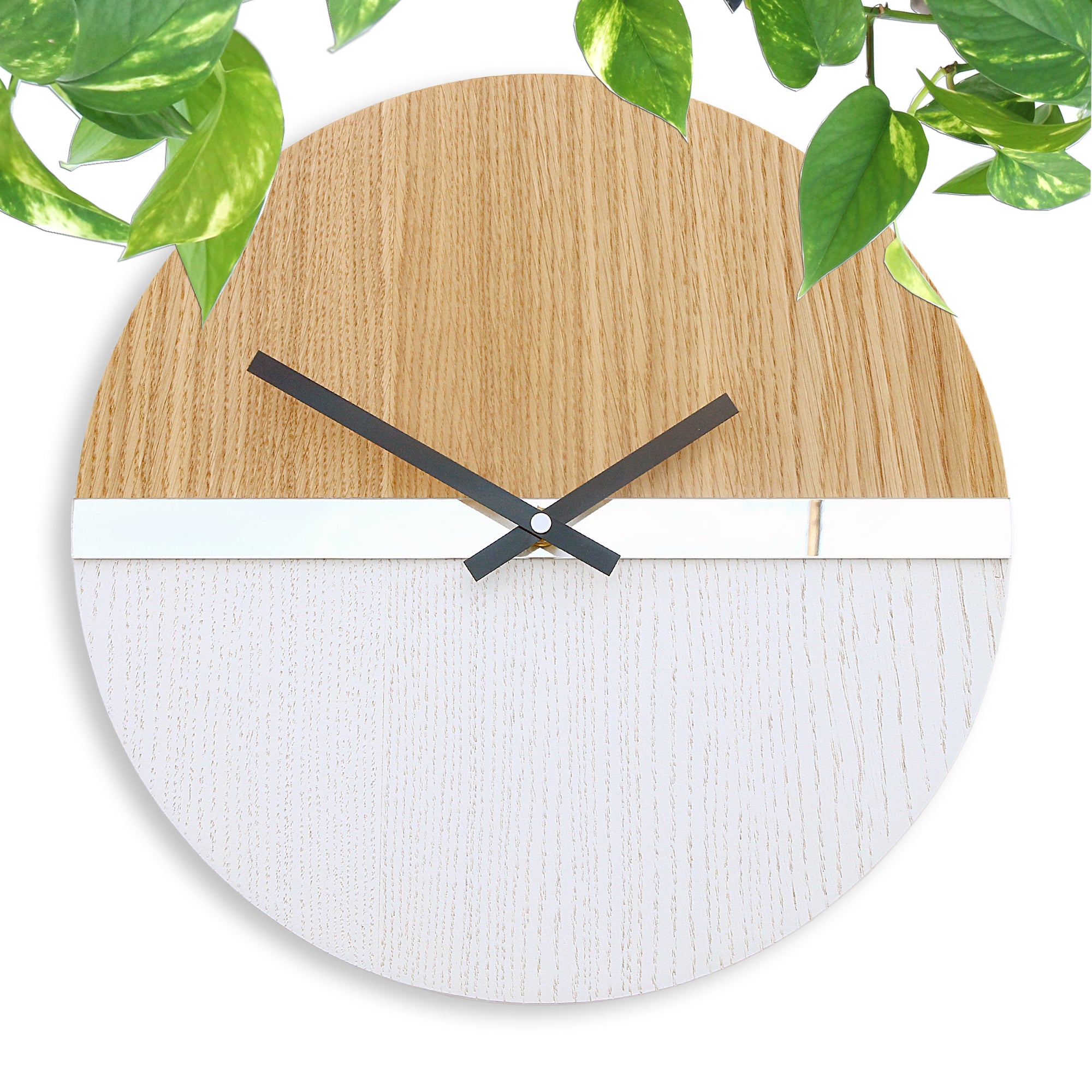 Ceas de perete modern cu oglindă