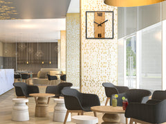 Ceasuri de perete moderne RETRO Lemn-metal