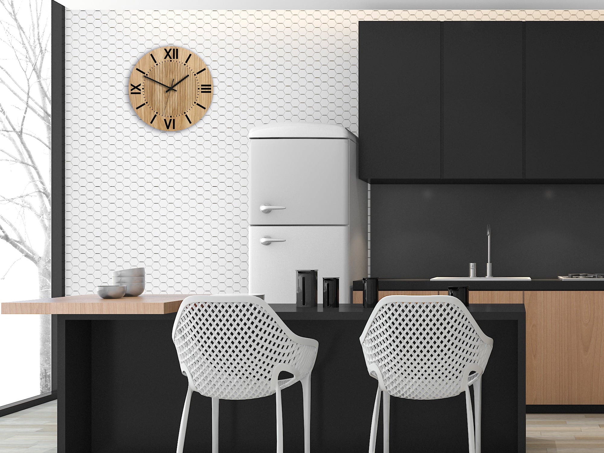 Ceas de perete modern SANTIAGO