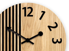 Ceas de perete din lemn Londra negru