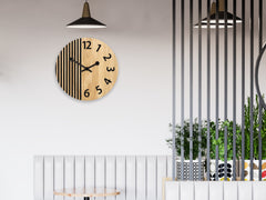 Ceas de perete din lemn Londra negru